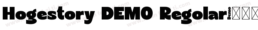 Hogestory DEMO Regolar字体转换